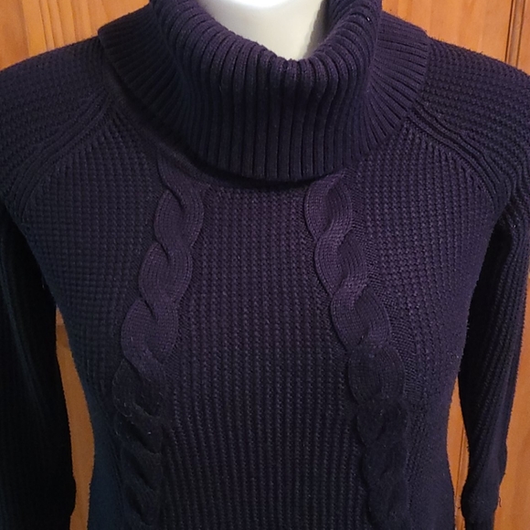 Calvin Klein Cable Knit Turtleneck Sweater - Picture 4 of 7